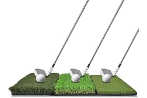 ANDGOAL Golf Practice Mat - Foldable Golf Practice Mat, Golf 3-In-1 Turf Grass Mat, Portable Golf Turf Practice Mat, Golf Rou