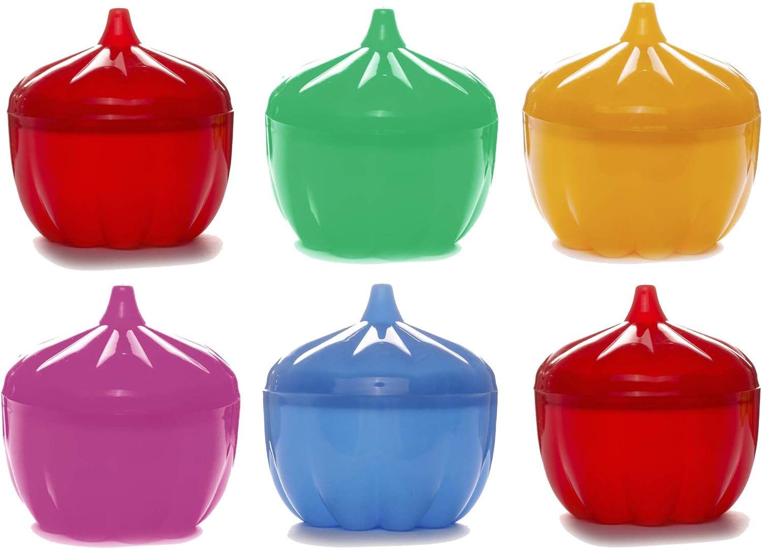 Plastic Garlic Container Pack of 6 Garlic Plastic Keeper Storage