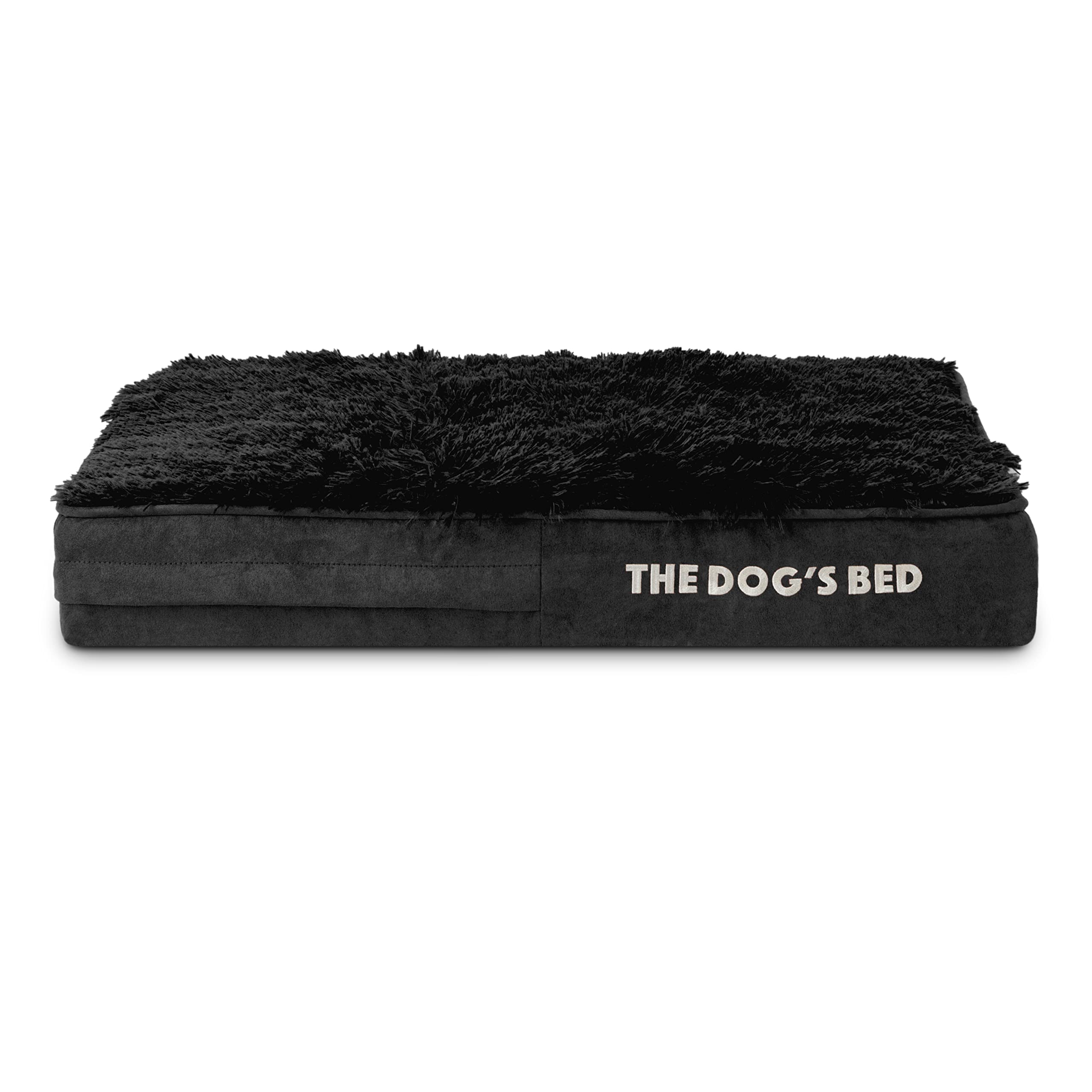 The Dog’s Bed Cover – Replacement Cover, Black Fur, Small, 10cm