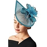 AQOKKA Women Fascinators Hats Flower Fascinators with Headband and Clip Tea Party Headwear for Women and Girls