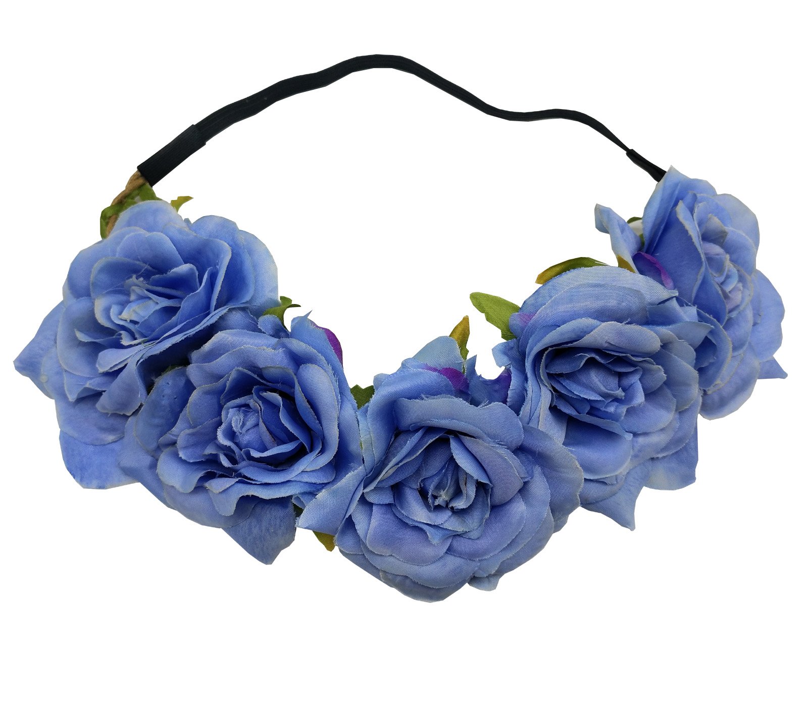 Sanrich Rose Flower Crown Fake Flower Crowns Headbands For
