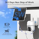 Cinnado 4G LTE Solar Security Camera 2K Outdoor IP65 PIR Night Vision view 4