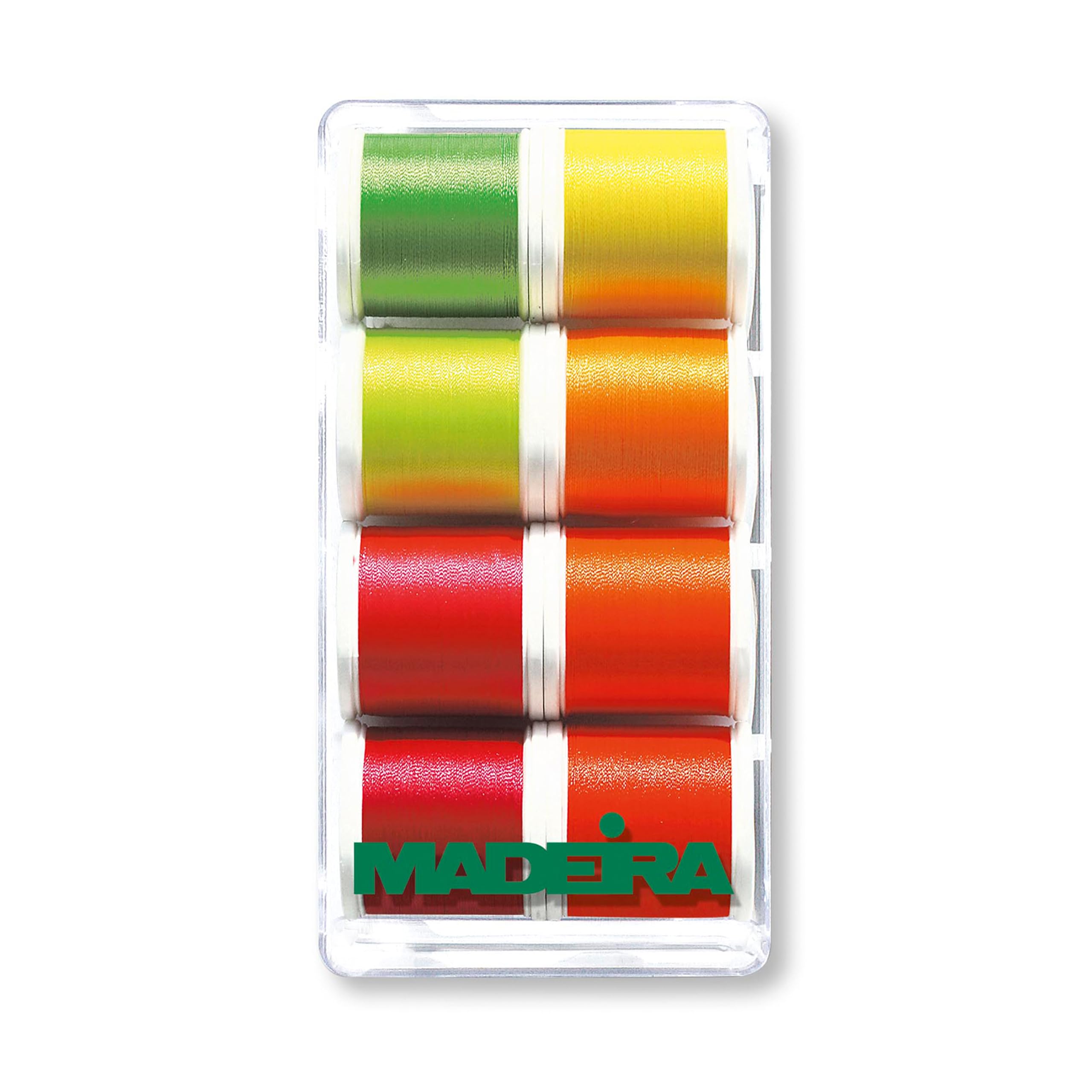 Madeira Gift Box: Polyneon: Fluorescent: 8 x 200m: Spools, Multi