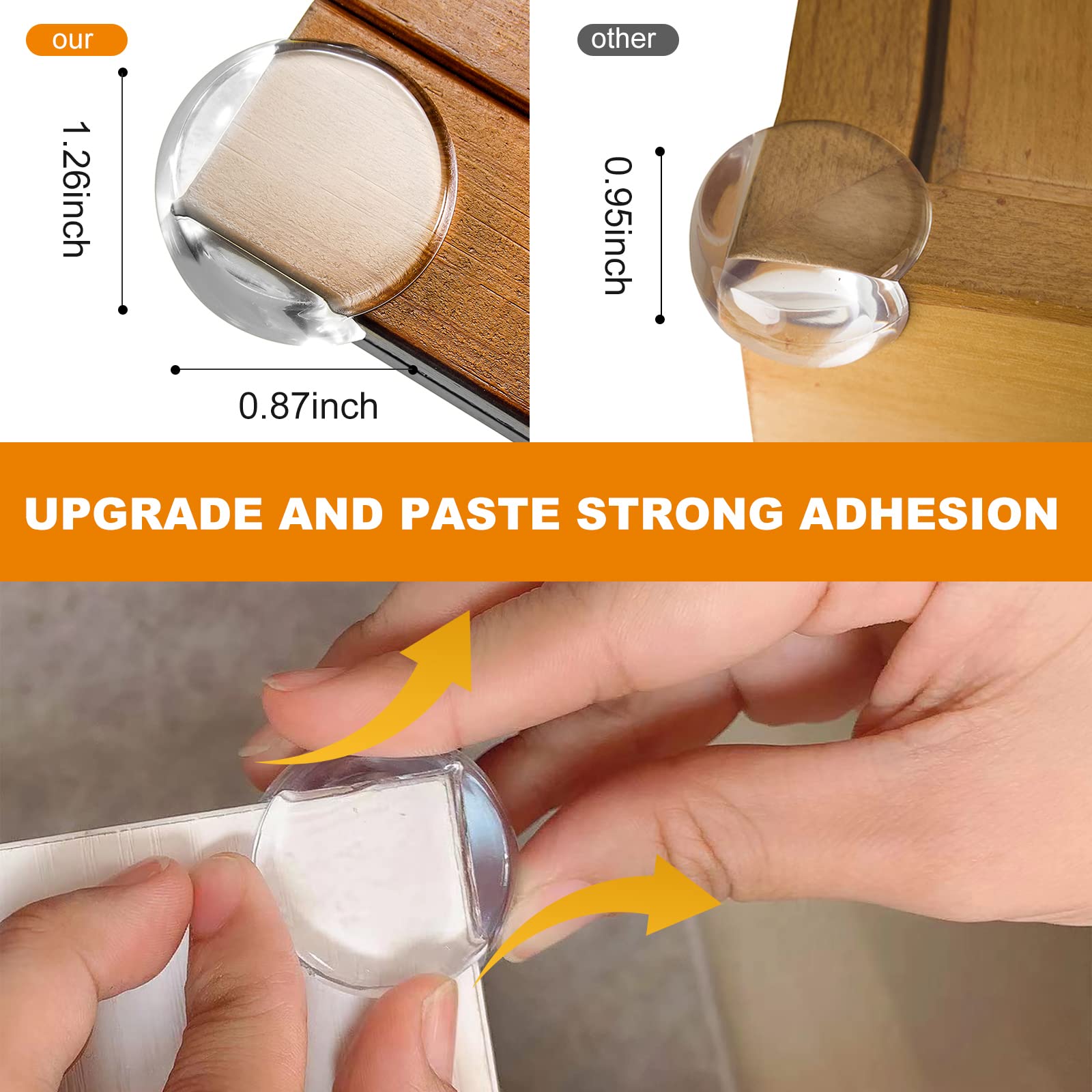 Corner Protector Table Corner Guards Protectors for Furniture Against Sharp Corners,Clear Furniture Protectors for Child Safety 12PCS