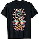 Pineapple Sunglasses Aloha Beaches Hawaii T-Shirt