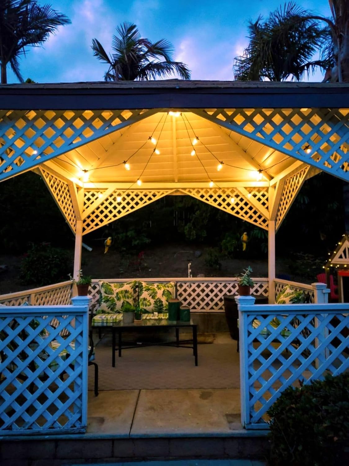 Brightech Ambience Pro - Waterproof, Solar Powered Outdoor String Lights - 27 Ft Vintage Edison Bulbs Create Bistro Ambience On Your Patio - Commercial Grade, Shatterproof - 1W LED, Soft White Light - - 