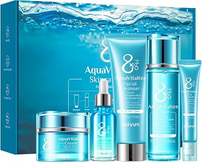 Anti-Aging Hautpflege Set Frauen, Geschenkbox Gesichtspflege 5-tlg