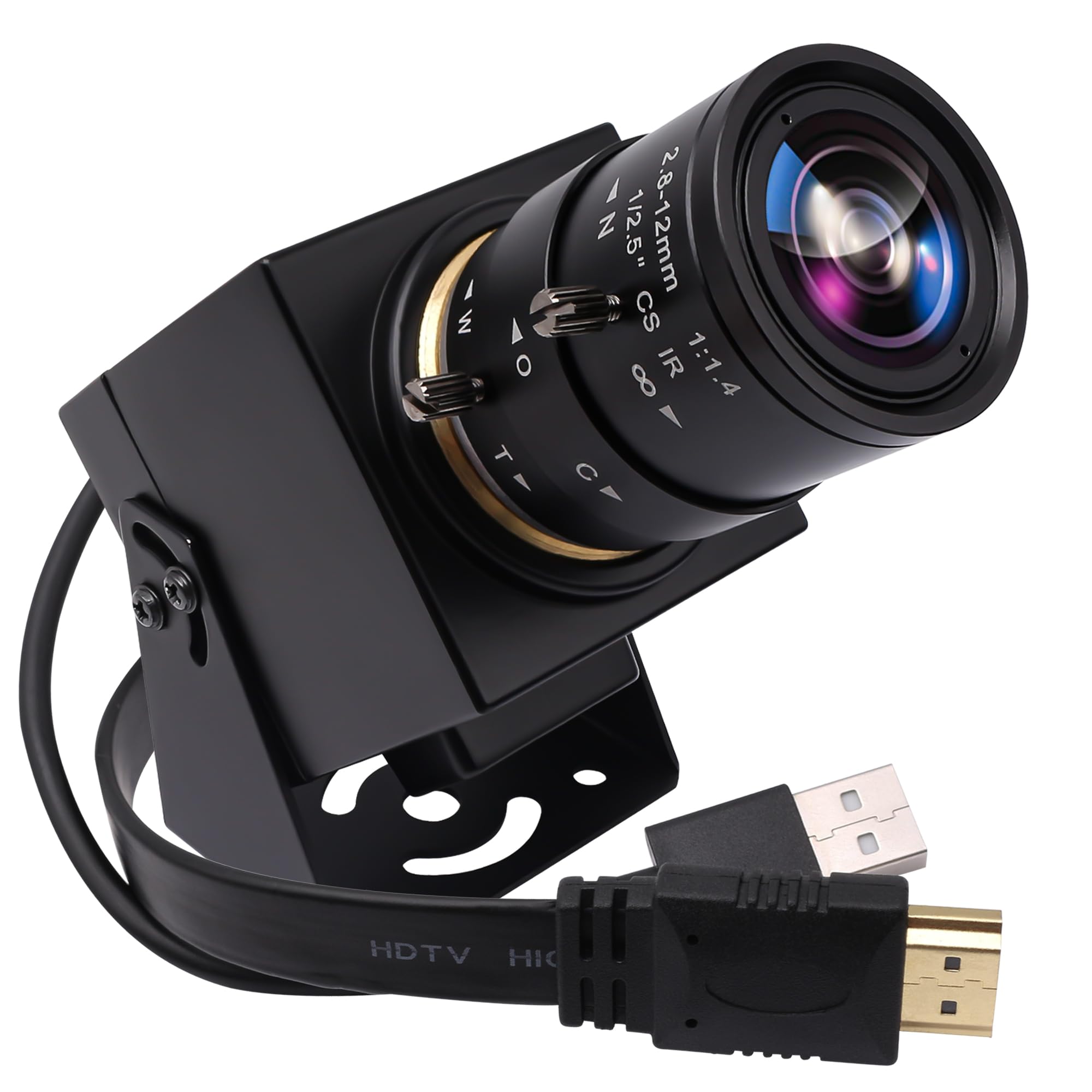 Photo 1 of SVPRO 4K Camera HDMI USB Dual Interface Manual Zoom Webcam for PC,2.8-12mm CS Mount Lens Camera for Close-up, CMOS IMX415 Industrial Camera for Machine Vision