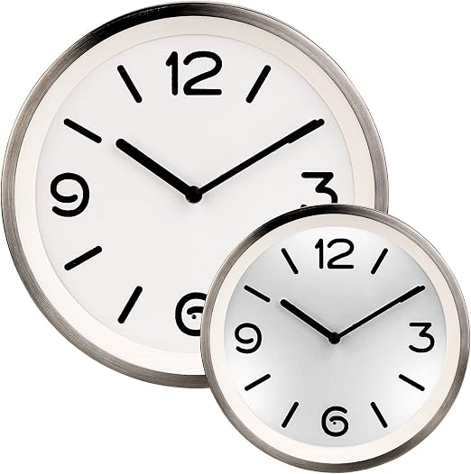St Leonhard Wanduhr Beleuchtet Edelstahl Quarz Wanduhr Mit