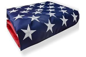 LIFRAON American Flags for Outside 6x10, US Flag Outdoor Heavy Duty, Embroidered Stars/Sewn Stripes/UV Protection/Brass Grommets, USA Flags High Wind