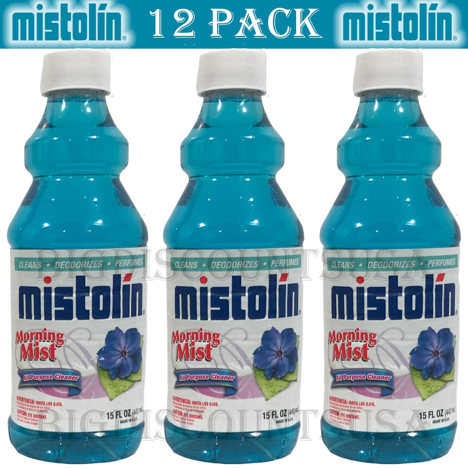 12 Pack Mistolin General All Purpose Cleaning Solution