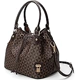 Bucket Purse for Women With Chic West Hobo Style, Drawstring Shoulder Handbag, Tote Featuring Pockets Design