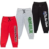 Marvel Avengers Fleece 3 Pack Jogger Pants Toddler to Big Kid Spider-Man Venom Iron Man Thor