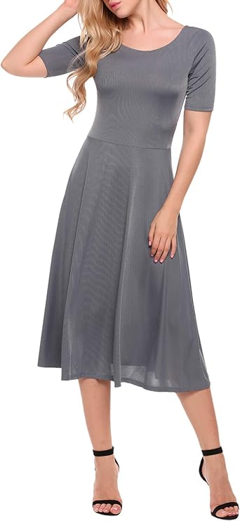 midi length casual dresses