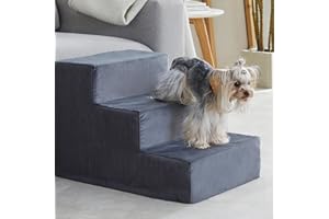 WNPETHOME Dog Stairs for Small Dogs, Pets Stairs and Dog Steps for Couch and Bed, Pet Steps with Removable Washable Cover & Anti-Slip Bottom, for Small Medium Dogs and Cats