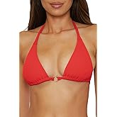 Becca Color Play Triangle Bikini Top, Adjustable, Tie Back, Swimwear Separates for Women