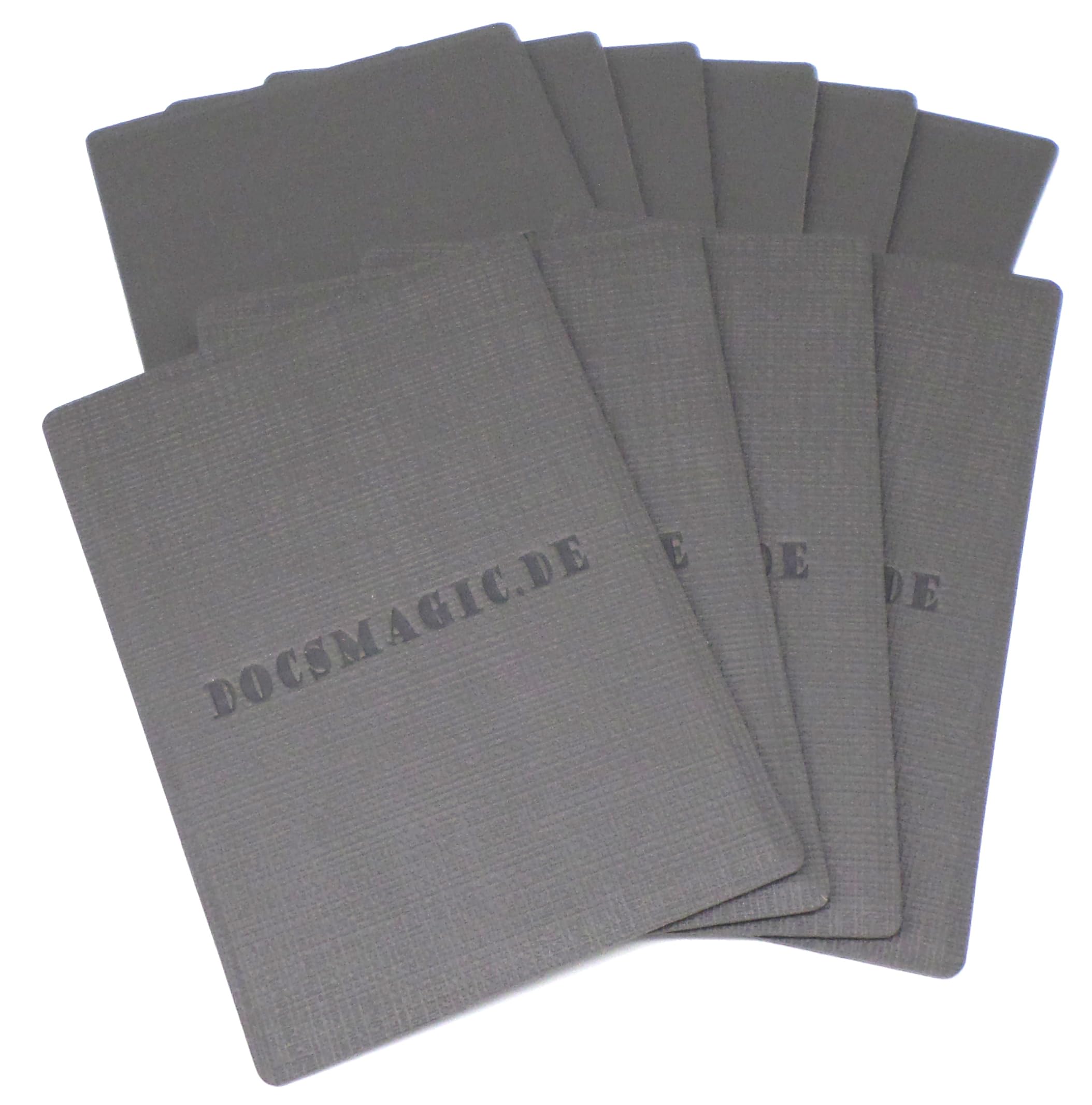 docsmagic.de 10 Premium Deck Divider for Storage Flip Tray Box Silver