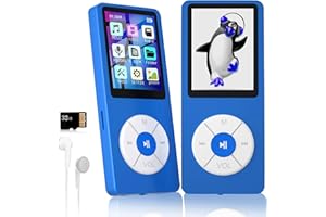 XIDEHUY MP3 Player with 32GB TF Card,Built-in HD Speaker,Portable HiFi Music Player with Video/Voice Recorder/FM Radio/Photo Viewer/E-Book Player for Kids