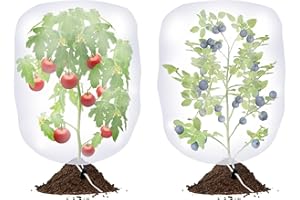 Bird Netting for Garden Protection Barrier with Drawstring, Kanosan 4Ft x 5Ft Mosquito Net Tomato Garden Plant Netting for Cicadas Tree Vegetables Blueberry Bushes Protective Covers (2-Pack)
