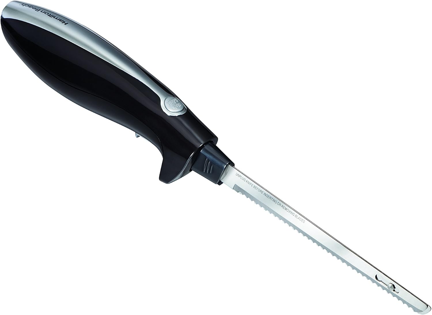 Hamilton Beach Electric Knife for Carving Meats, Poultry, Bread, Crafting Foam and More, Storage Case and Serving Fork Included, Black: Kitchen & Dining