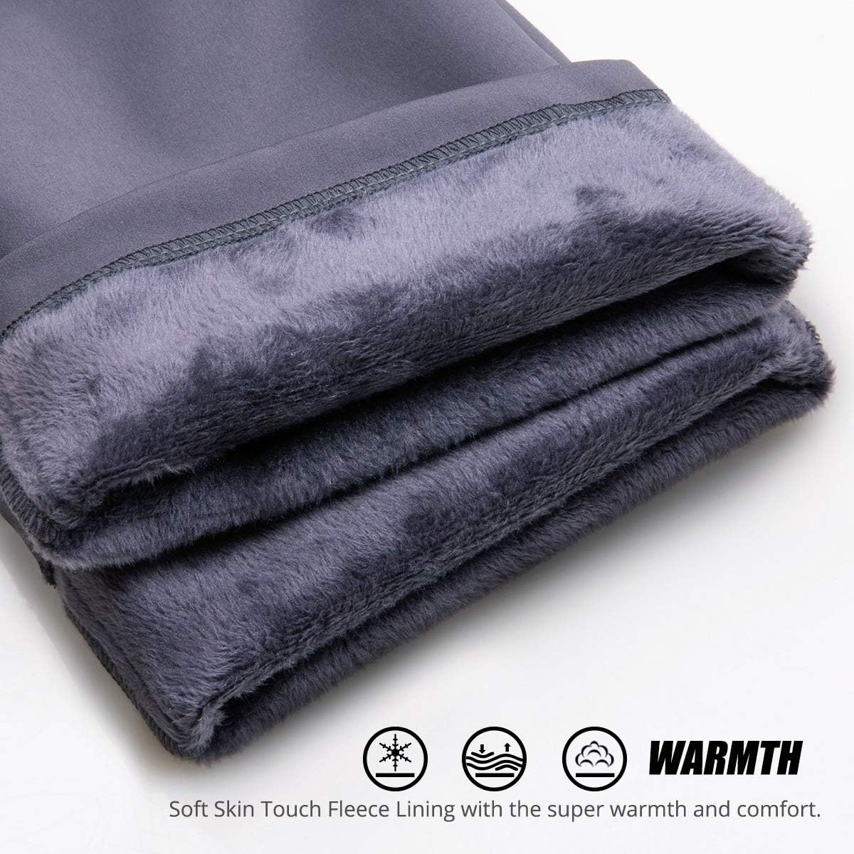FREE SOLDIER Women's Outdoor Water Resistant Fleece Lined Softshell Pants Windproof Breathable Lightweight Hiking Cargo Pants : Clothing