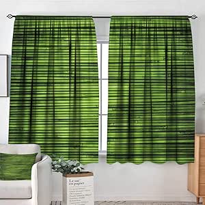 Sanring - Cortinas de bambú Tropical, 132 x 213 cm, diseño de Ramas de
