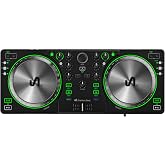 The Next Beat by Tiesto DJ Controller, SX1 Portable Control Deck | with Audio Mixer, Beat Match, USB, &amp; Dual Headphone Output - DJ Equipment for Beginner or Advanced / Pro-Am