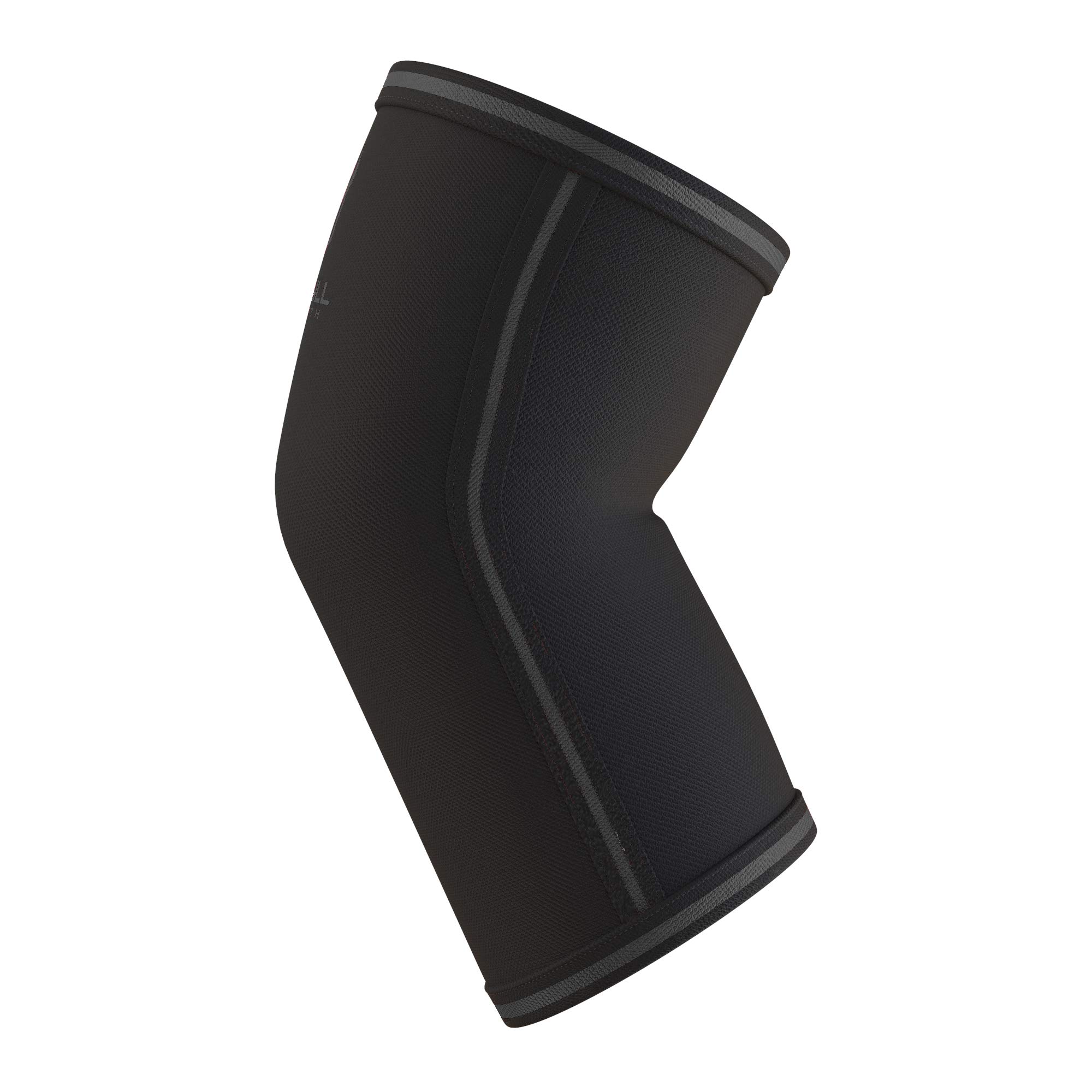 Elbow Sleeves 5mm (1 Pair) - High Performance Elbow Sleeve Support for Weightlifting, Weight Training & Powerlifting - Best Compression Straps - for Men and Women (Large, Black/Black)
