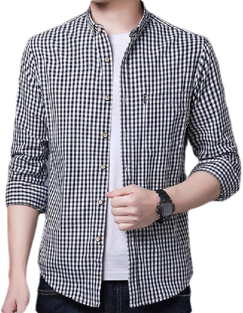 Jofemuho Mens Hipster Plaid Slim Fit Big & Tall Button Up Shirts at Amazon Menâs Clothing store
