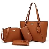 Women Fashion Handbags Wallet Tote Bag Shoulder Bag Top Handle Satchel Purse Set 4pcs