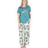 Lazy One Women’s Aquatic Pajama Set – Cute Ocean & Coastal Animal Loungewear for Comfort and Fun