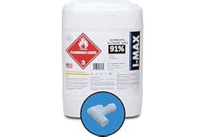 GOTPARTS747 Isopropyl Alcohol 91% - 5 Gallons of High Purity IPA - Includes One Spigot- Made in USA - HDPE Pail