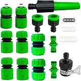 YAAVAAW 14Pack Hose Tap Connector Kit for Garden Hose 1/2" Quick Connect view 8