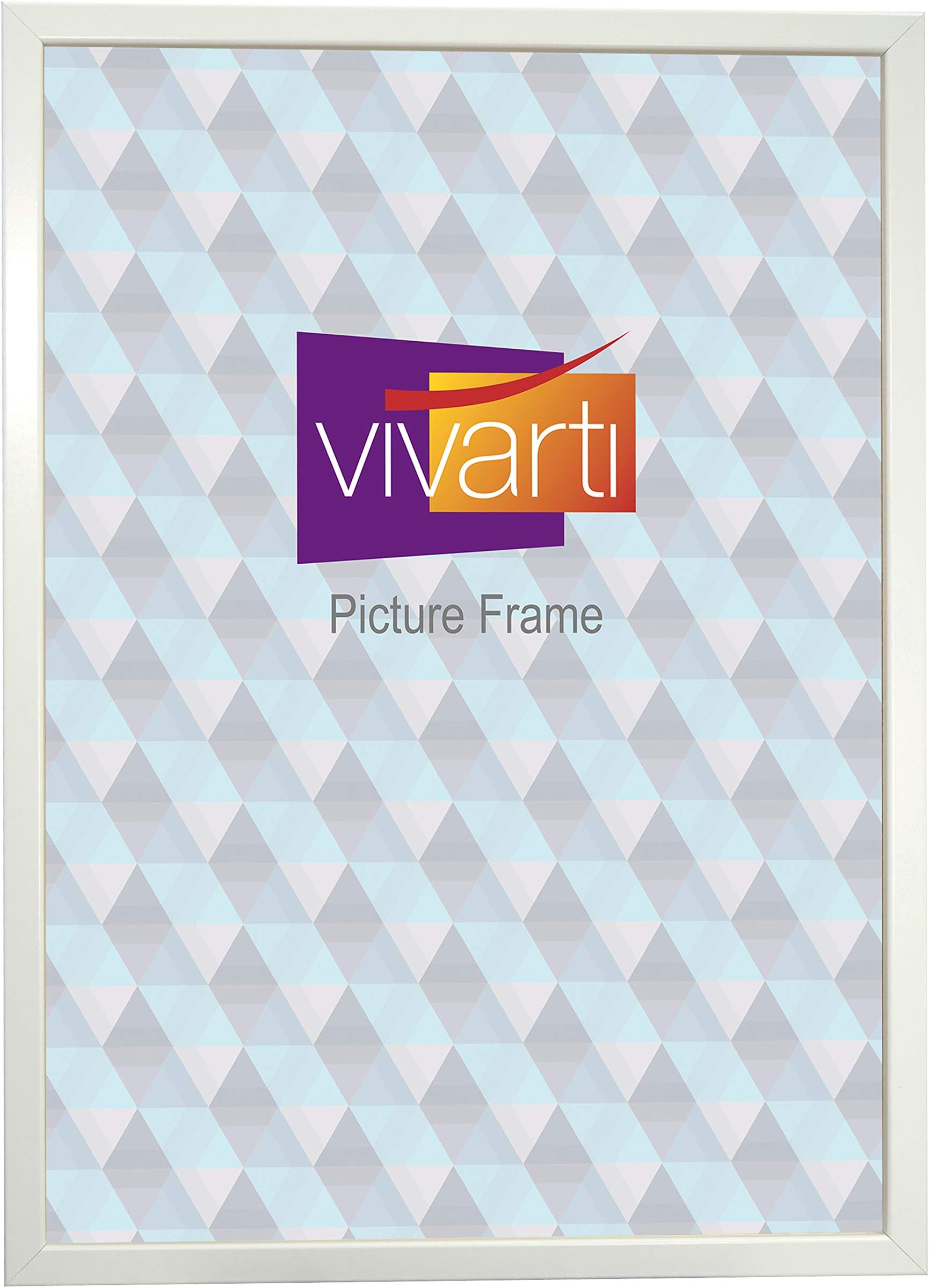 Vivarti Thin Matt White Box Picture Photo Frame A2 Size 59.4 x 42 cm