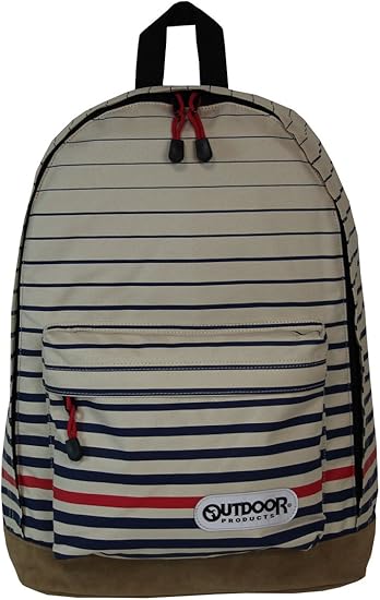 Amazon アウトドアプロダクツ Outdoor Products マルチボーダー柄 リュックサック Loda 01 ベージュ 山本 タウンリュック ビジネスリュック