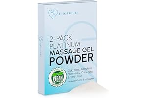 EROTICGEL 2 x Premium Nuru Massage Gel Powder | 5g Travel Sachet Makes 500ml/ 16.9 fl oz | Made in Japan Paraben & Glycerine Free
