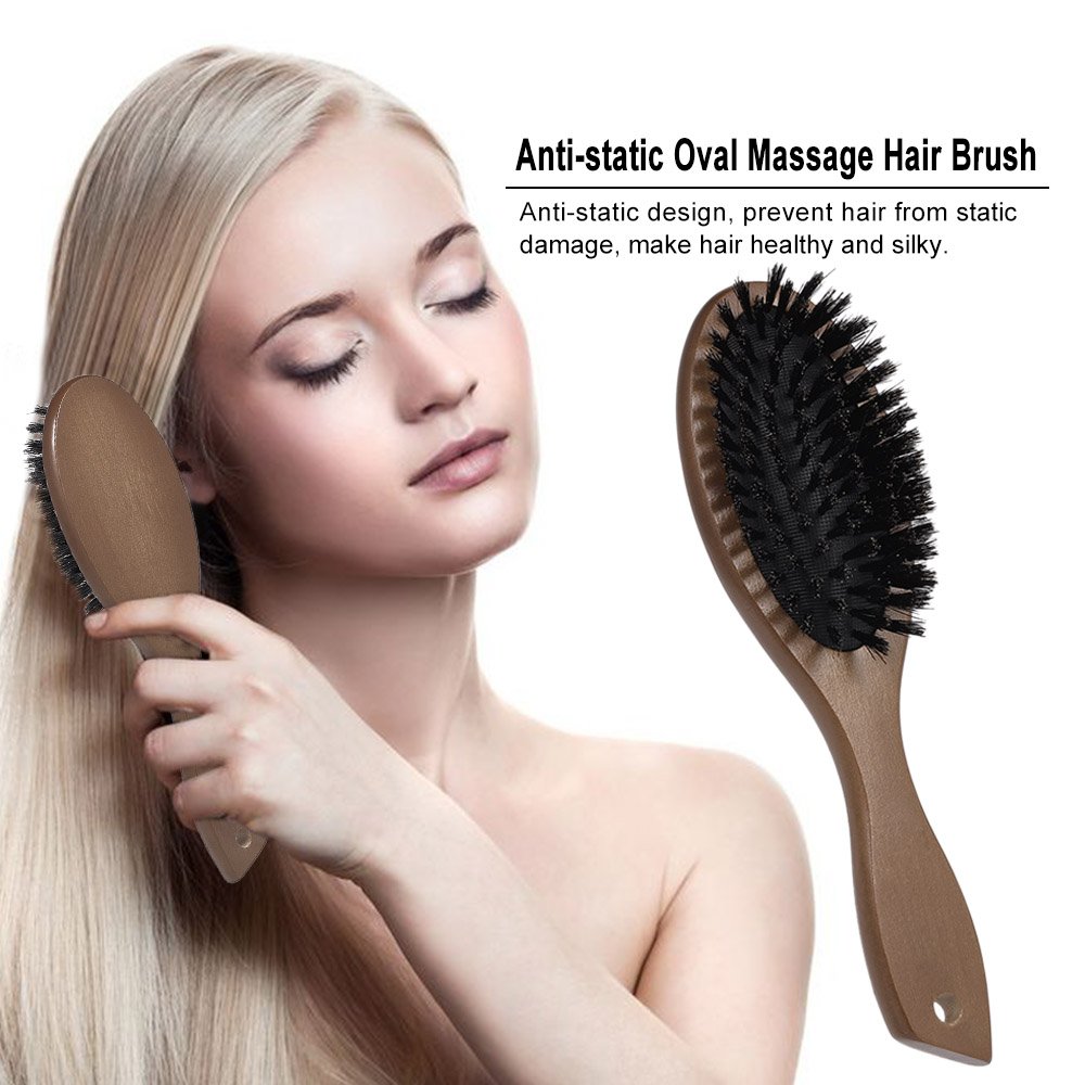 Amazon Com Anti Static Hair Brush Oval Massage Comb Paddle Hair