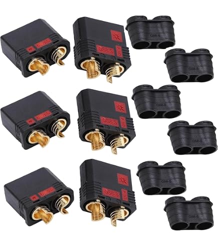 Lot 10 Paires Fiches Bananes Mâles/Femelles Plaquées Or 8 Mm Pour RC – Batterie Moteur ESC