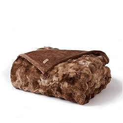 EverGrace Ultra Soft Luxury Fluffy Faux Rabbit Fur
