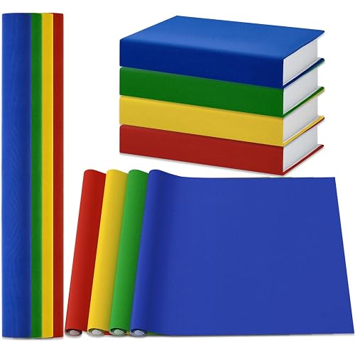 Kosiz 4 Rolls Book Cloth 40 x 16 Inches Book Binding Cloth Bookcover ...