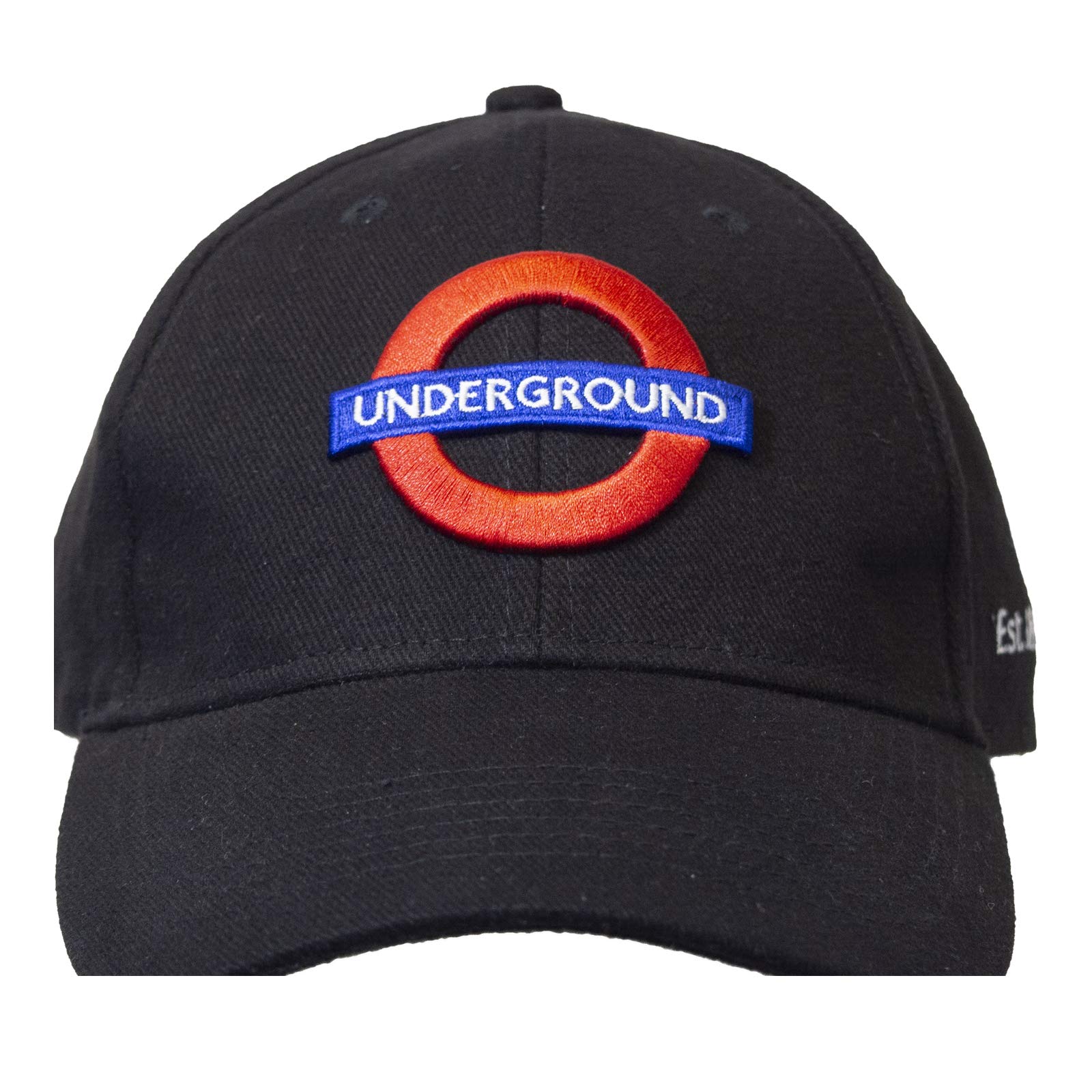 TFL London Black Underground Baseball Cap Transport for London Lightweight Breathable Hat London Underground Logo