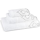 Zahari Home Monaco Modern 3 Piece Bath Ensemble - Luxury Bath Towel Set for Contemporary Decor