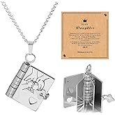 Your Always Charm To My Daughter Necklace - Mother Daughter Jewelry, My Little Star Book Necklace, Personalized Gift Keepsake Jewelry