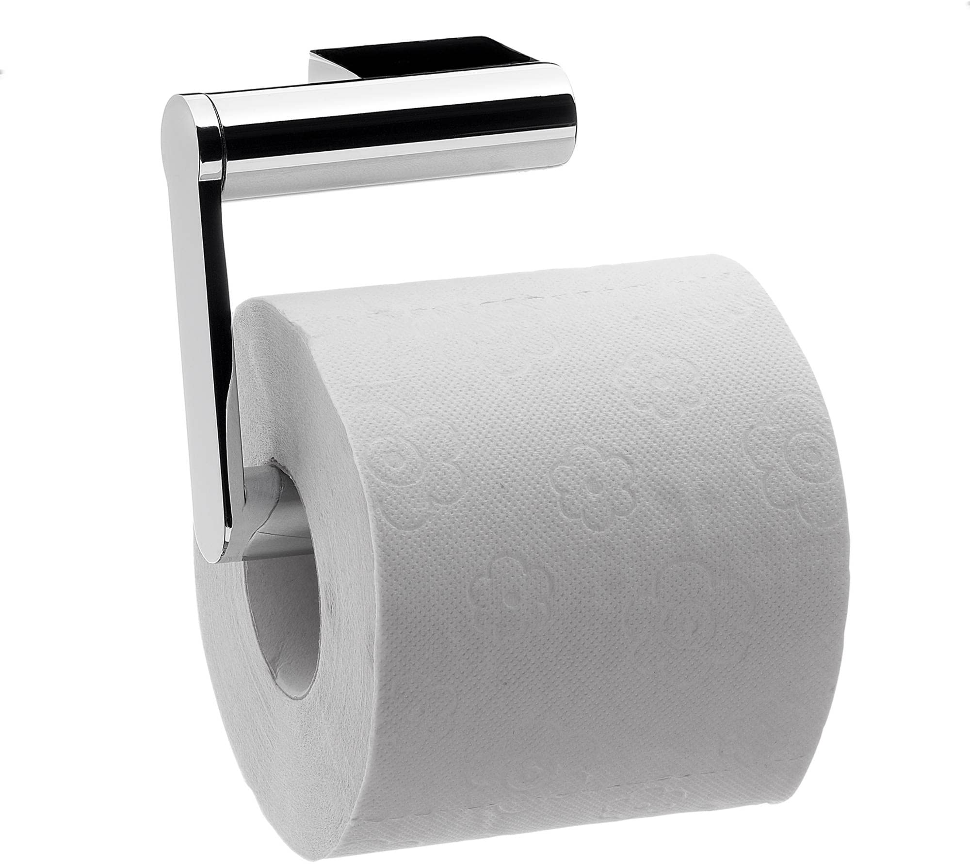 Emco System2 Toilet Paper Holder without Lid Elegant Wall Mounted Metal Toilet Roll Holder Toilet Roll Holder with Articulated Arm Chrome