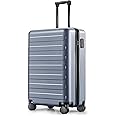 NINETYGO 20-Inch Carry-On Luggage Lightweight, Airline Approved (22 X 14 X 9), Perfect for 3-5 Days Trips, Double Spinner Wheels, 100% Hardshell PC, TSA Lock (Gun, Rhine)