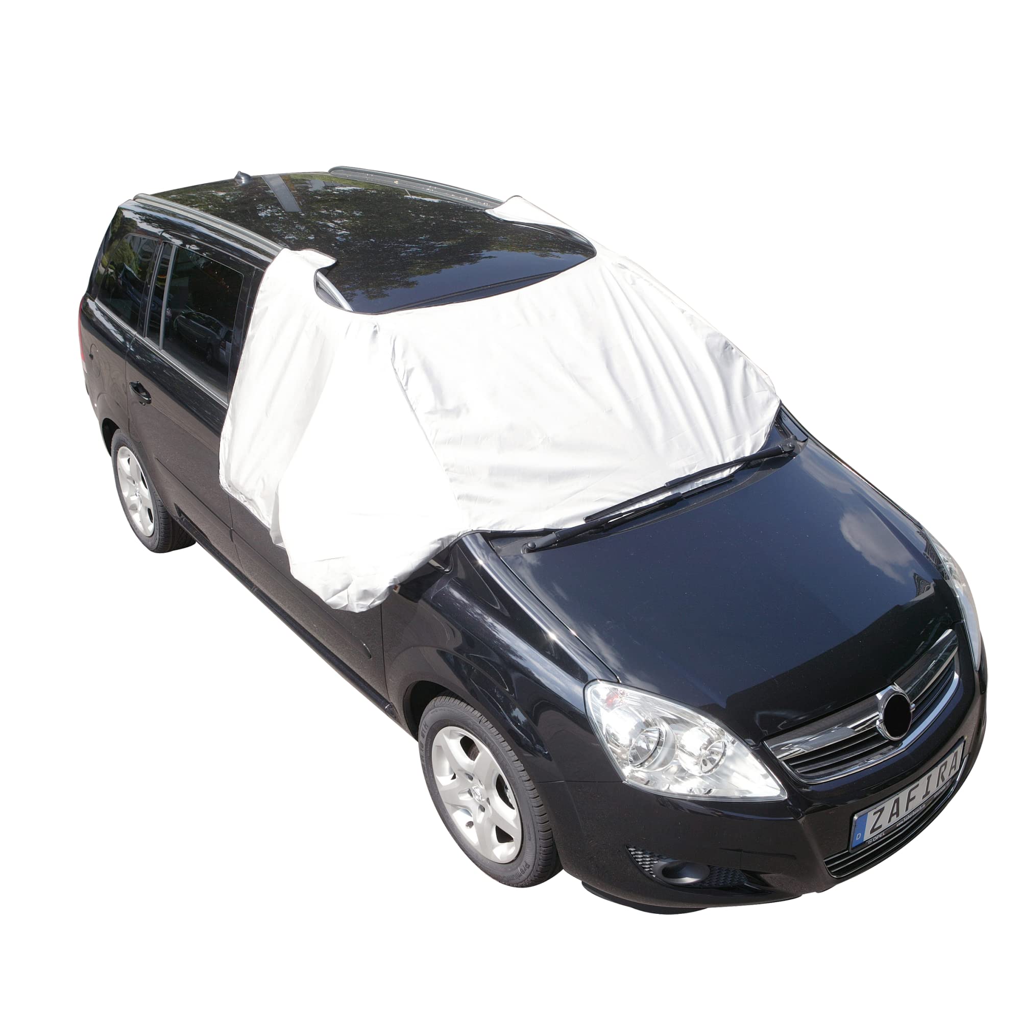 Cartrend 73774 Front and Side Window Cover XXL, Front and Side Window Protector Also Suitable for Vans and SUVs, Magnetic Holder, High Quality Coated