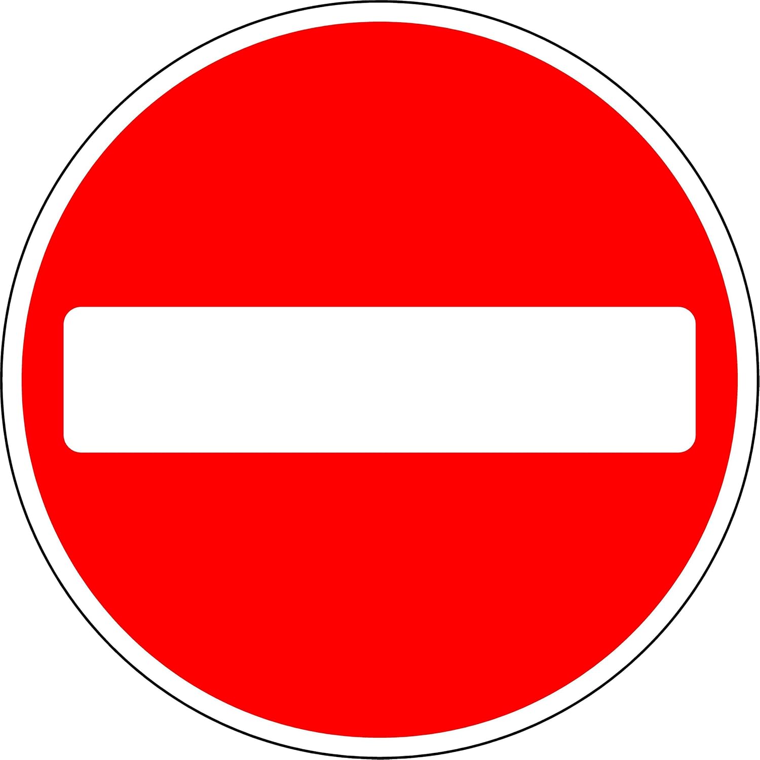 Segnale Stradale Di Sicurezza "senso Vietato", Per Bloccare Il Transito - Foto 2