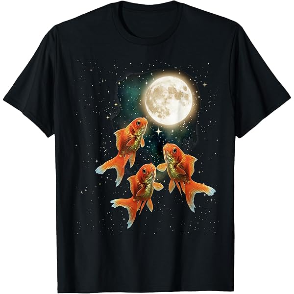 Amazon.com: Three Goldfish Moon | 3 Fish Moon Unique Goldfish