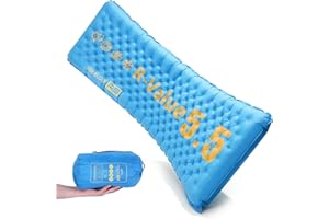 Trekology R5 Insulated Sleeping Pad - SGS-Certified 5.5 Winter Sleeping Mat, 4" Thick 75x25” Wide Camping Mat for All Seasons