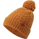 Frye Womens Cable Beanie W/Self Pom